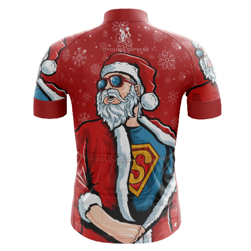 Superman Santa Men's Cycling Jersey