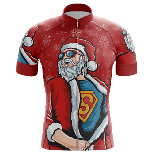 Superman Santa Men's Cycling Jersey