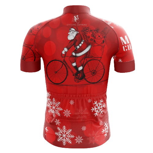 Riding Santa Men's Cycling Jersey