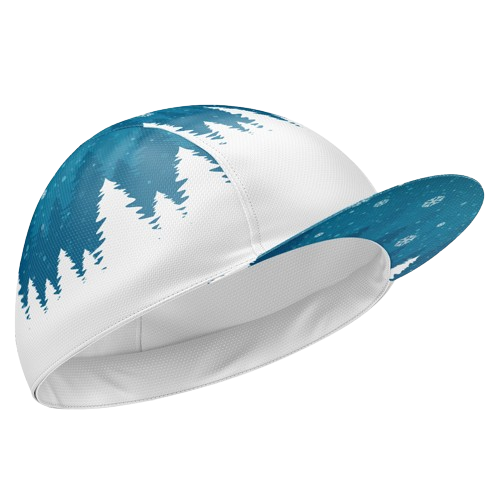 Cycling cap blue forest for serene cycling