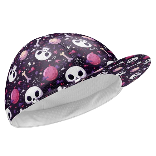 Cycling cap skull candy for edgy cycling