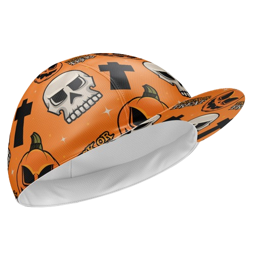 Cycling cap halloween skull and cross for spooky cycling | Cycling Supreme