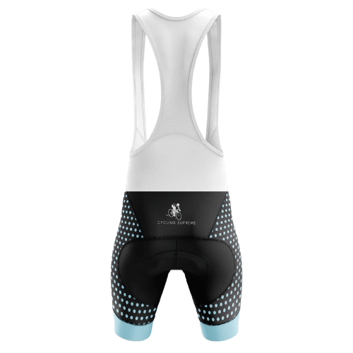 Blue Polka Dot Bib Shorts