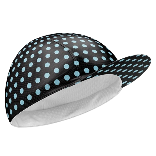 Cycling cap polka dots for playful cycling