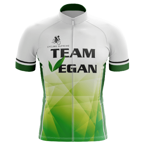 Team Vegan men's cycling jersey, plant-based pride