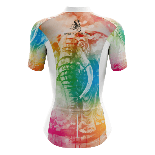 Tie Dye Elephant Women's Cycling Jersey