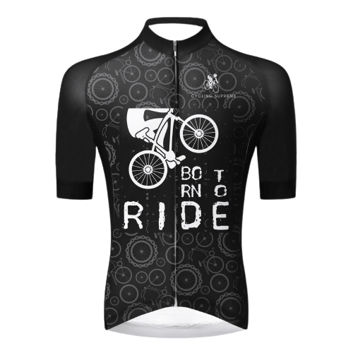 Born To Ride' slogan, designed for passionate cyclists.