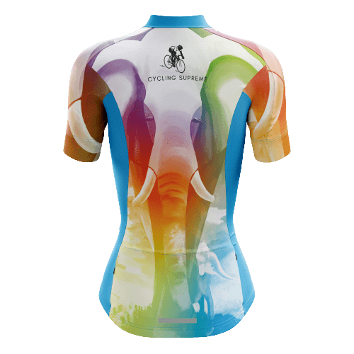 Tie Dye Elephant Women's Cycling Jersey