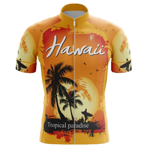 Hawaii Orange Men's Cycling Jersey