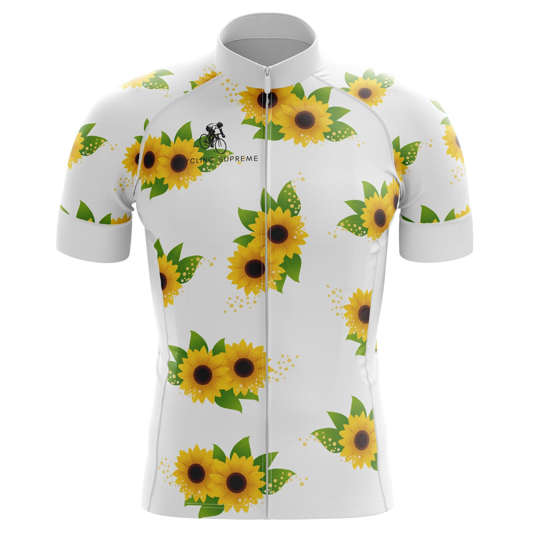 Sunflower men's cycling jersey, bright and cheerful design