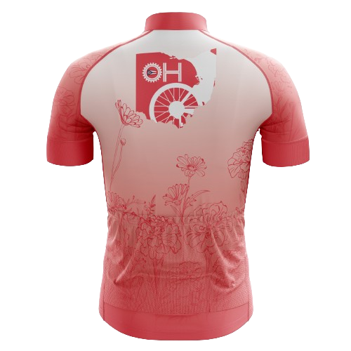 Floral Rose Men's Cycling Jersey