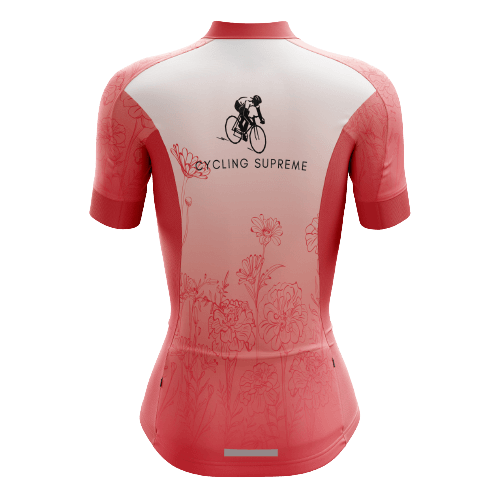 Floral Rose Women's Cycling Jersey