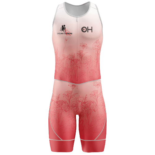 Floral Rose Men's Triathlon Suit