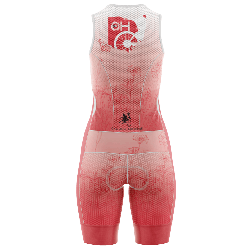 Floral Rose Women's Triathlon Suit