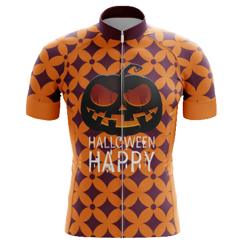 Happy Halloween men's cycling jersey, festive spirit