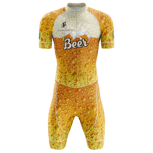 Beer lover men's triathlon suit.