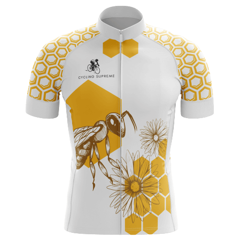 Honey Bees men's cycling jersey, nature-inspired