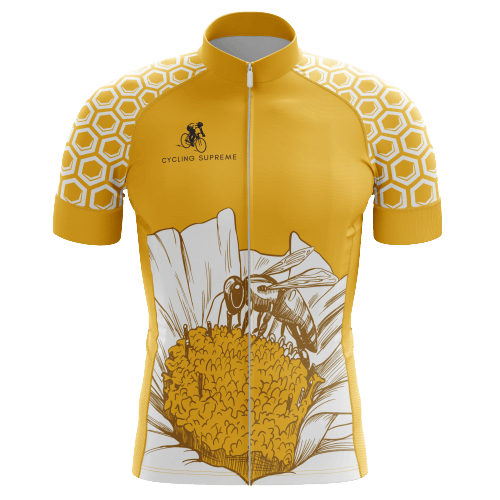 Honeycomb men's cycling jersey, intricate design