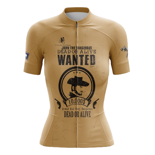 Women's cycling jersey with Dead or Alive theme.