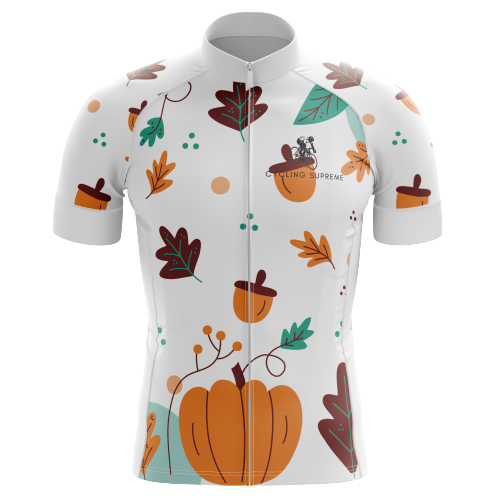 Thanksgiving Nut men's cycling jersey, seasonal theme