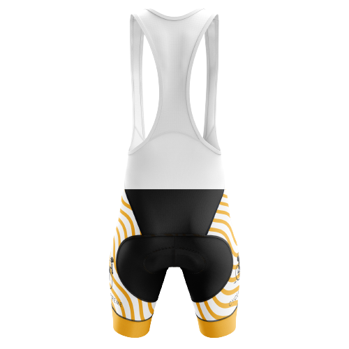 Thanksgiving Orange Wave Bib Shorts