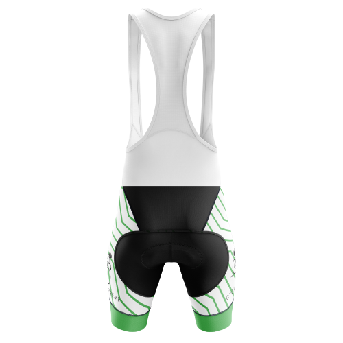 Thanksgiving Green Wave Bib Shorts