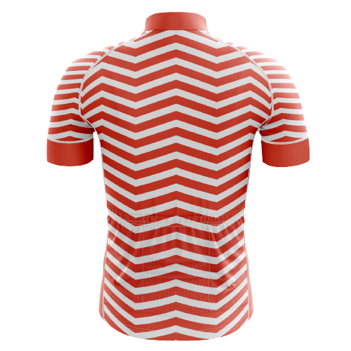 Thanksgiving Red Wave Men's Cycling Jersey