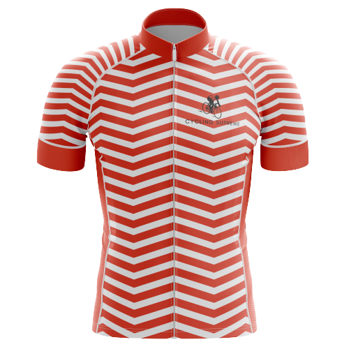 Thanksgiving Red Wave Men's Cycling Jersey