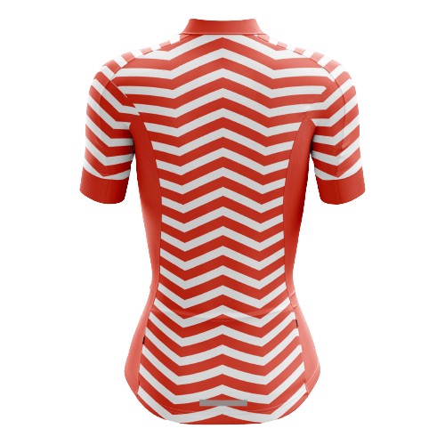 Thanksgiving Red Wave Women's Cycling Jersey