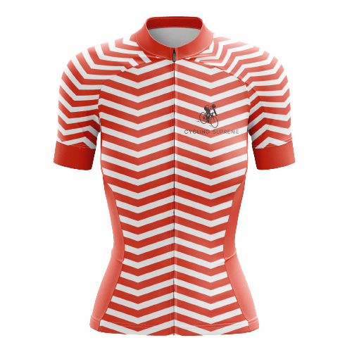 Thanksgiving Red Wave Women's Cycling Jersey