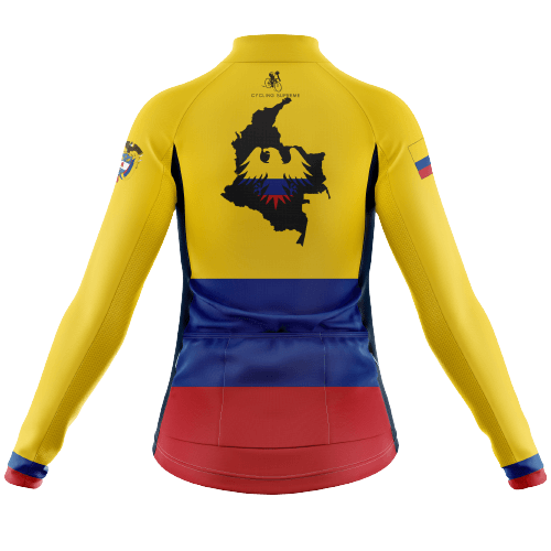 Long Sleeve Cycling Jersey Colombia Andean Condor Womens