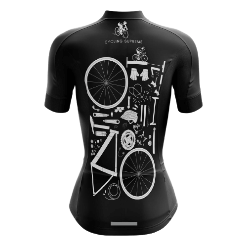 Bike Parts Women's Cycling Jersey | Cycling Supreme