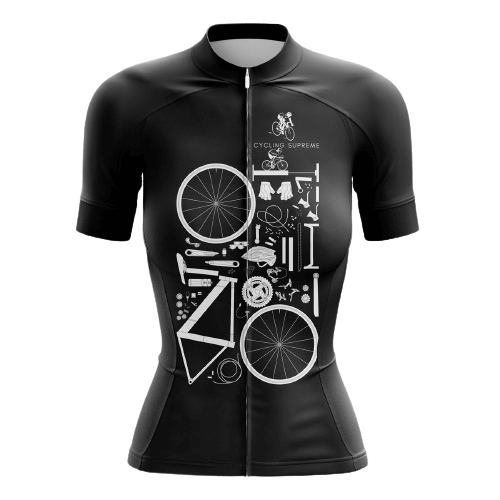 Bike Parts Women's Cycling Jersey | Cycling Supreme