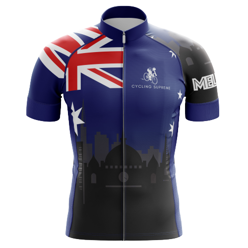 Australia Flag men's cycling jersey, Aussie national flag