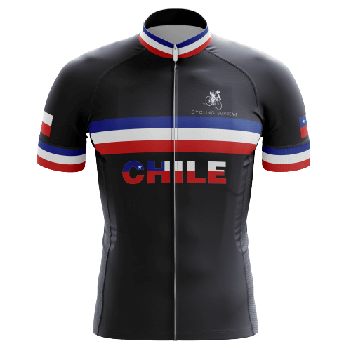 Chile Black Flag men's cycling jersey, bold design