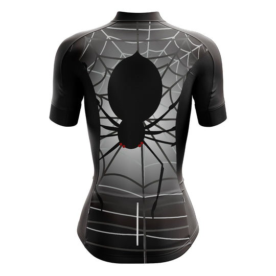 Black Spider Women's Cycling Jersey | Cycling Supreme