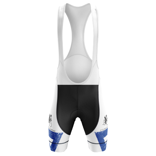 Show your Israeli pride with unisex bib shorts featuring the Star of David.