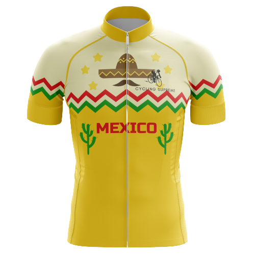 Mexican Sombrero men's cycling jersey, cultural design