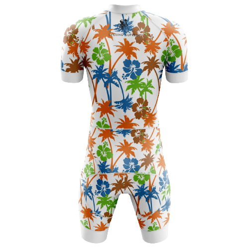 Flower/Palms Men's Triathlon Suit