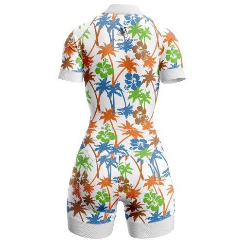 Flower/Palms Women's Triathlon Suit