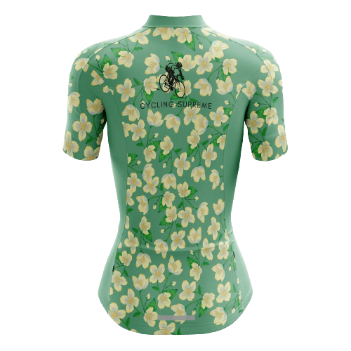 Floral Yellow Blossom Women's Cycling Jersey