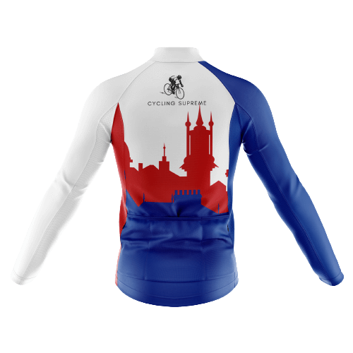 Long Sleeve Cycling Jersey Czech Republic Mens