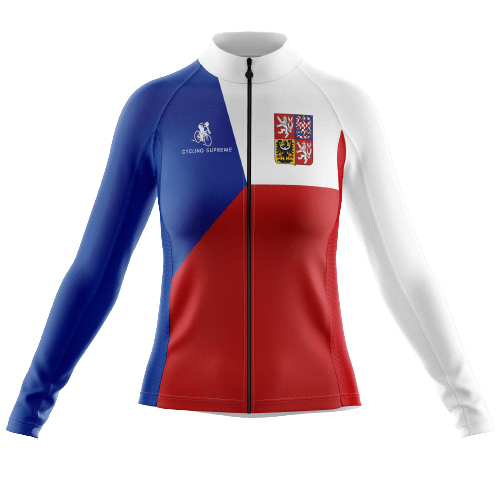 Long Sleeve Cycling Jersey Czech Republic Womens