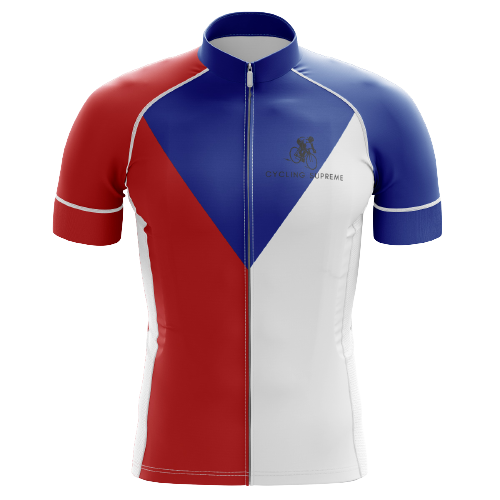 Czech Republic Emblem men's cycling jersey, cultural pride