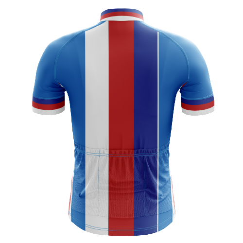 Czech Republic Flag Stripes Men's Cycling Jersey