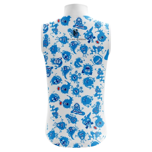 Blue Monster Women's Sleeveless Cycling Jersey