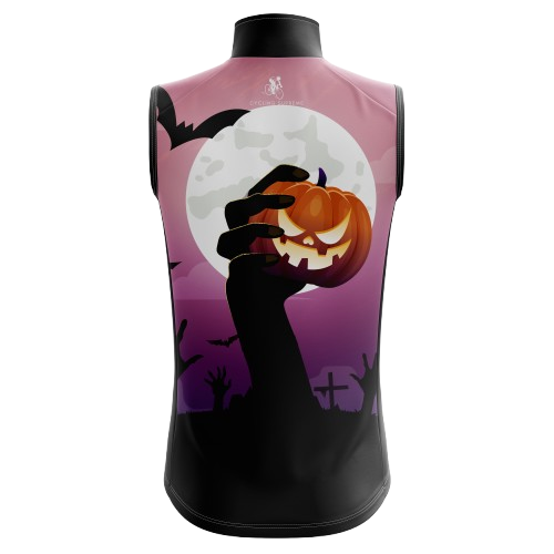 Halloween Hand Pumpkin Women's Sleeveless Cycling Jersey