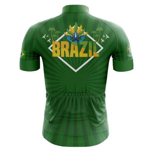 Brazil Green Men's Cycling Jersey