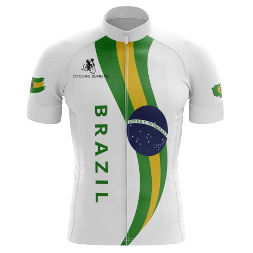 Brazil Flag Men's Cycling Jersey | Cycling Supreme