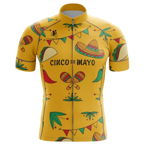 Cinco De Mayo men's cycling jersey, festive celebration